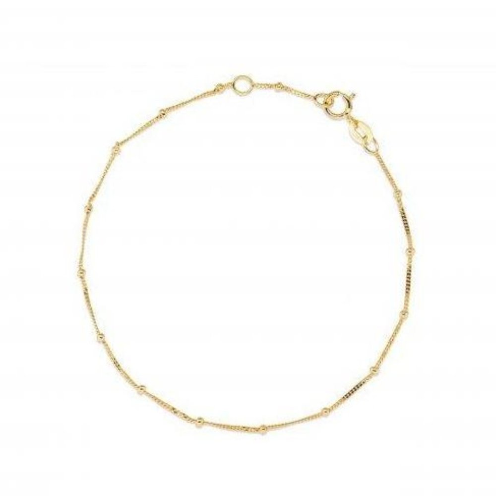 NWT Karen Satellite Bracelet // 10kt Solid Italian Gold